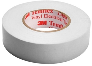 3M 7000062623 Temflex 1300, белая, универсальная изоляционная лента, 19мм х 20м х 0,13мм