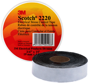 3M 7000034807 Scotch 2220, Электротехническая лента-регулятор электрического поля,19мм х 2м