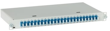 3M 7000061212 Коммутационая панель для оптоволоконных кабелей на 24 LC дуплекс портов,многомод, укомплектованная адаптерами LC