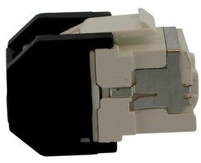 3M 7000006824 Розеточный модуль RJ45 кат.5е, экранированный, монтаж без инструментаTIA 568A/B, белый FTP