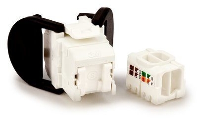 3M 7000006823 Розеточный модуль RJ45 кат.5е, неэкранированный, монтаж без инструментаTIA 568A/B, белый UTP (упаковка 8шт)