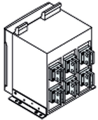 ABB 1SDA074039R1 Комплект силовых выводов стационарного выключателя VR на нижние выводы E6.2 Iu=6300 3шт (устанавливаются на заводе)