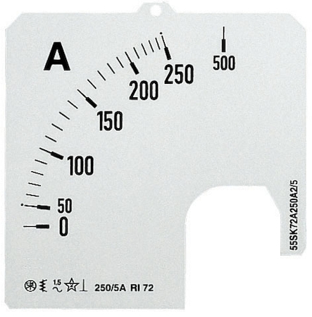 ABB 16083179 Шкала для амперметра SCL-A5-2500/72