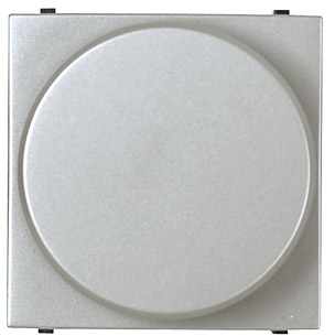 ABB N2260.9 PL Механизм электронного поворотного светорегулятора для люминесцентных ламп 700 Вт, 0/1-10 В, 50 мА, 2-модульный, серия Zenit, цвет серебристый