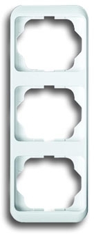ABB 1754-0-1850 Рамка 3-постовая, вертикальная, серия alpha nea, цвет белый матовый