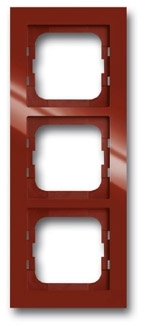 ABB 1754-0-4478 Рамка 3-постовая, серия axcent, цвет foyer-red