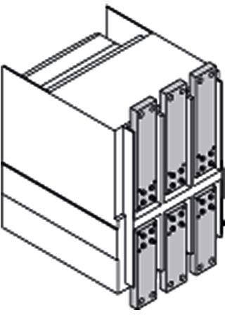 ABB 1SDA074092R1 Комплект силовых выводов фиксированной части F на нижние выводы E2.2 W FP 3шт (устанавливаются на заводе)