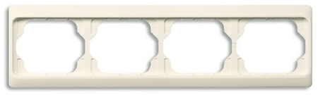 ABB 1754-0-4151 Рамка 4-постовая, горизонтальная, серия alpha exclusive, цвет слоновая кость