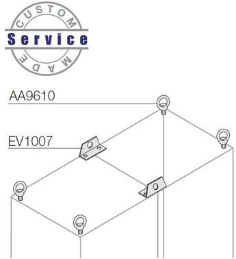 ABB EV1007 Рым-болты усиленные для сдвоенных шкафов(2шт)