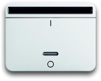 ABB 6020-0-1373 ИК-приёмник с маркировкой "I/O" для 6401 U-10x, 6402 U, серия alpha nea, цвет белый матовый