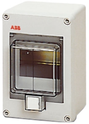 ABB 12644 EUROPA IP55 бокс настенный 4М прозр.дверь серый