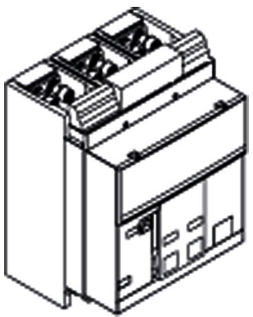 ABB 1SDA074136R1 Комплект силовых выводов стационарного выключателя F на верхние выводы E6.2 F 4p/f 4шт (устанавливаются на заводе)