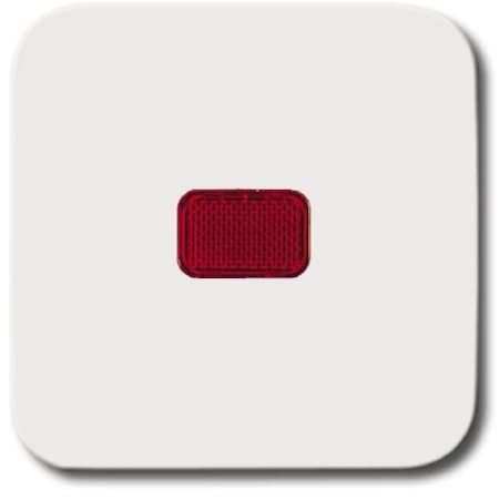 ABB 1731-0-0900 Клавиша для механизма 1-клавишного выключателя/переключателя/кнопки с красной линзой, серия Reflex SI, цвет альпийский белый