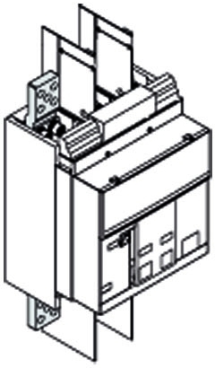 ABB 1SDA073964R1 Комплект силовых выводов стационарного выключателя EF на верхние выводы E1.2 F 4шт (устанавливаются на заводе)