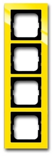 ABB 1754-0-4348 Рамка 4-постовая, серия axcent, цвет жёлтый
