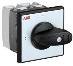 ABB 1SCA126436R1001 OC25 Cam switch, Ith=25A, ON-OFF, 1-contacts, Screw and door mounting, Black Basic handle