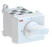 ABB 1SCA126439R1001 OC25 Cam switch, Ith=25A, ON-OFF, 2-contacts, DIN-rail and screw base mounting, Grey Modular handle