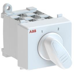 ABB 1SCA126521R1001 OC25 Cam switch, Ith=25A, Change-Over, 2-contacts, DIN-rail and screw base mounting, Grey Modular handle