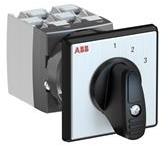 ABB 1SCA126580R1001 OC25 Cam switch, Ith=25A, Multi-Step, 3-contacts, Snap-on door mounting, Black Basic handle