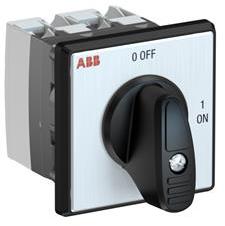 ABB 1SCA135581R1001 OC25 Cam switch, Ith=25A, ON-OFF, 2-contacts, Screw and door mounting, Black Basic handle