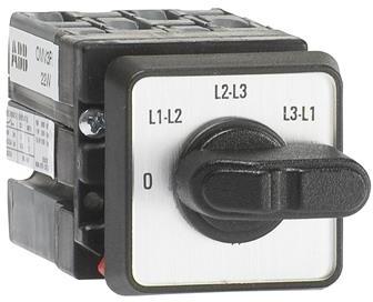 ABB 1SCA022533R5250 Cam switch. Voltmeter switches. Miniature, door mounted