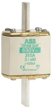 ABB 1SCA022103R1050 HRC fuse link, aM, NH3, DIN-type