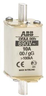 ABB 1SCA022007R4160 HRC fuse link, gG, NH00, DIN-type