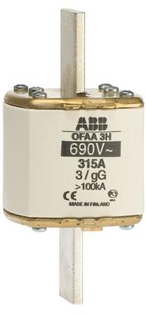 ABB 1SCA022007R6370 HRC fuse link, gG, NH3, DIN-type