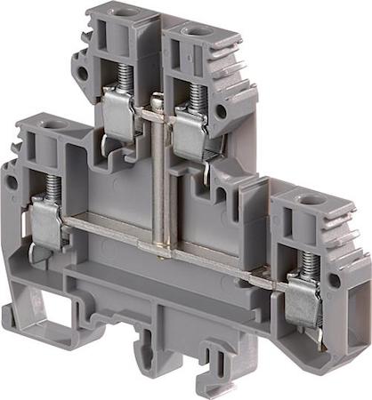 ABB 1SNA115498R1700 grey Screw Clamp Terminal Blocks M6/8.D1 with vertical interconnection and partition on lower deck