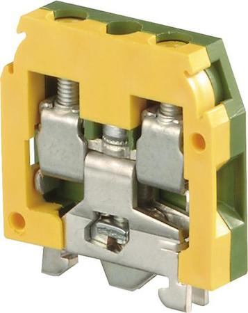 ABB 1SNA160496R2600 green/yellow Screw Clamp Terminal Blocks DR4/6.P