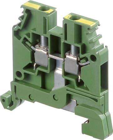 ABB 1SNA165809R0100 green/yellow Screw Clamp Terminal Blocks D4/6.P