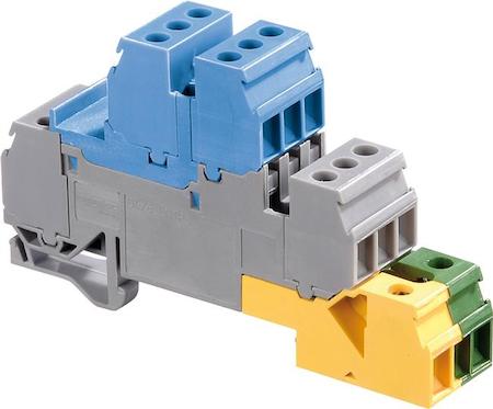 ABB 1SNA110327R2100 blue grey green/yellow Screw Clamp Terminal Blocks D4/6.LNTP2