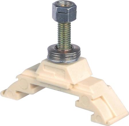 ABB 1SNA295394R2300 beige Railway Terminal Blocks HD10/12.F5 1 stud terminal M5 x 19,5 mm (.768") - Equipment (as per NF F 61017) : H 130 self locking nut + TREP 3L washer + washer