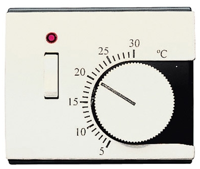 ABB 8440.1 BL Накладка для терморегулятора 8140.1, серия OLAS, цвет белый жасмин