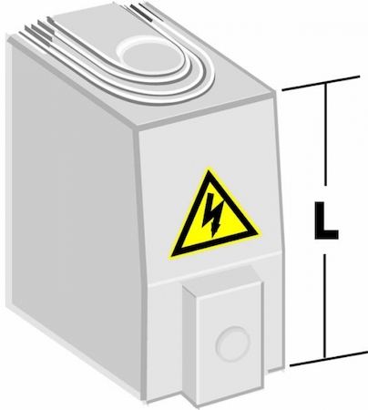 ABB 1SCA022502R8830 Клеммная крышка OSS160T1 длинная серая