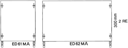 ABB ED61MA Модуль с монтажной платой 1ряд/2 рейки