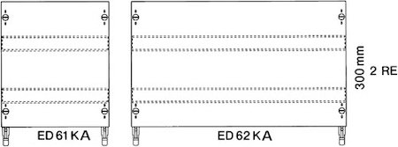 ABB ED62KA Модуль с 2 DIN-рейками 2ряда/2 рейки