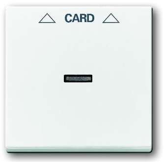 ABB 1792-84 Накладка карточного выключателя, Impressivo, белый