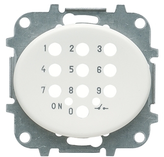 ABB 5553.5 BL Накладка для механизма электронного выключателя с кодовой клавиатурой 8153.5, серия TACTO, цвет белый