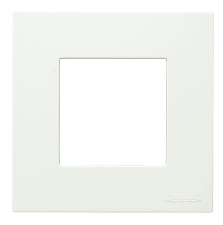 ABB N2271.1 BL Рамка 1-постовая, 2-модульная, базовая, серия Zenit, цвет альпийский белый