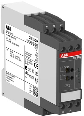 ABB 1SVR630180R3100 Реле времени CT-APS.12 (задержка на отключ.) 24-240B AC, 24-48B DC, 10диапазонов 0.05с..300ч. 1ПК