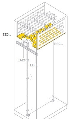 ABB EE0240 Перегородка горизонтальная 200x400мм ШхГ