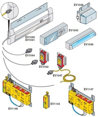 ABB EV1040 Лампа для шкафа 8W 220 240В L=342мм