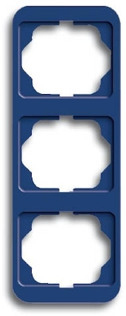 ABB 1754-0-2791 Рамка 3-постовая, вертикальная, серия alpha nea, цвет синий