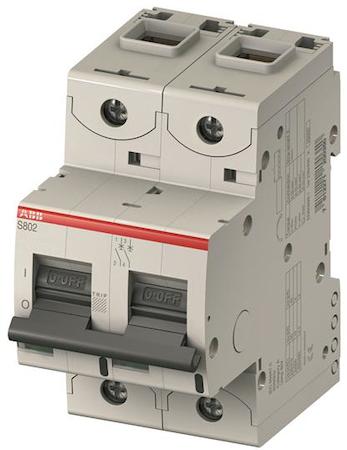 ABB 2CCS882001R0165 S802C-B16 High Performance Circuit Breaker - S800C - Number of poles 2 - Tripping characteristic B - Rated current 16A - Cage terminal