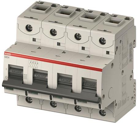 ABB 2CCS864001R1647 High Performance Circuit Breaker - S800S - Tripping characteristic K - Number of poles 4 - Rated operational current 125A - Rated operational voltage 750V DC