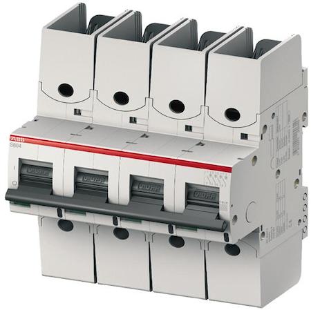 ABB 2CCS864002R0401 S804S-D40-R High Performance Circuit Breaker - S800S - Number of poles 4 - Tripping characteristic D - Rated current 40A - Ring tongue terminal