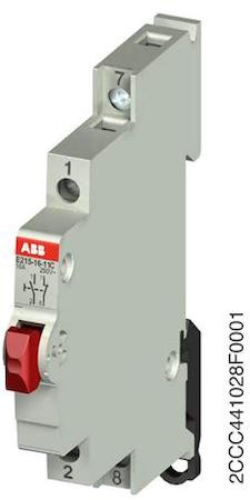 ABB 2CCA703151R0001 E215-16-10 C Push button red 16A 1NO+1NC 250VAC