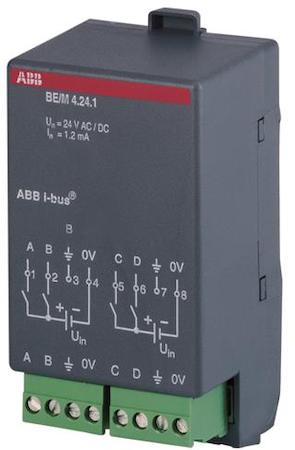 ABB 2CDG110006R0011 BE/M4.24.1 Binary Input Mod, 4F, 24V