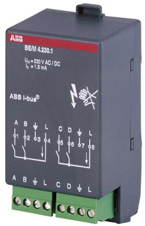 ABB 2CDG110005R0011 BE/M4.230.1 Binary Input Mod, 4F, 230V